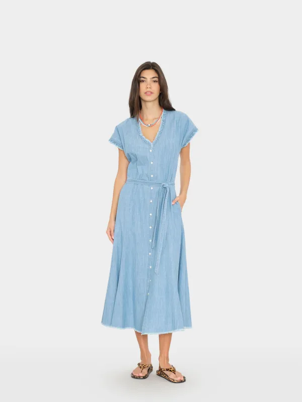 Slate Sky Dixie Dress made by XiRENA