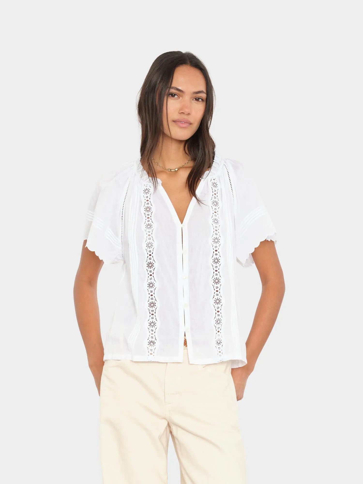 White Bianca Shirt sold by XiRENA