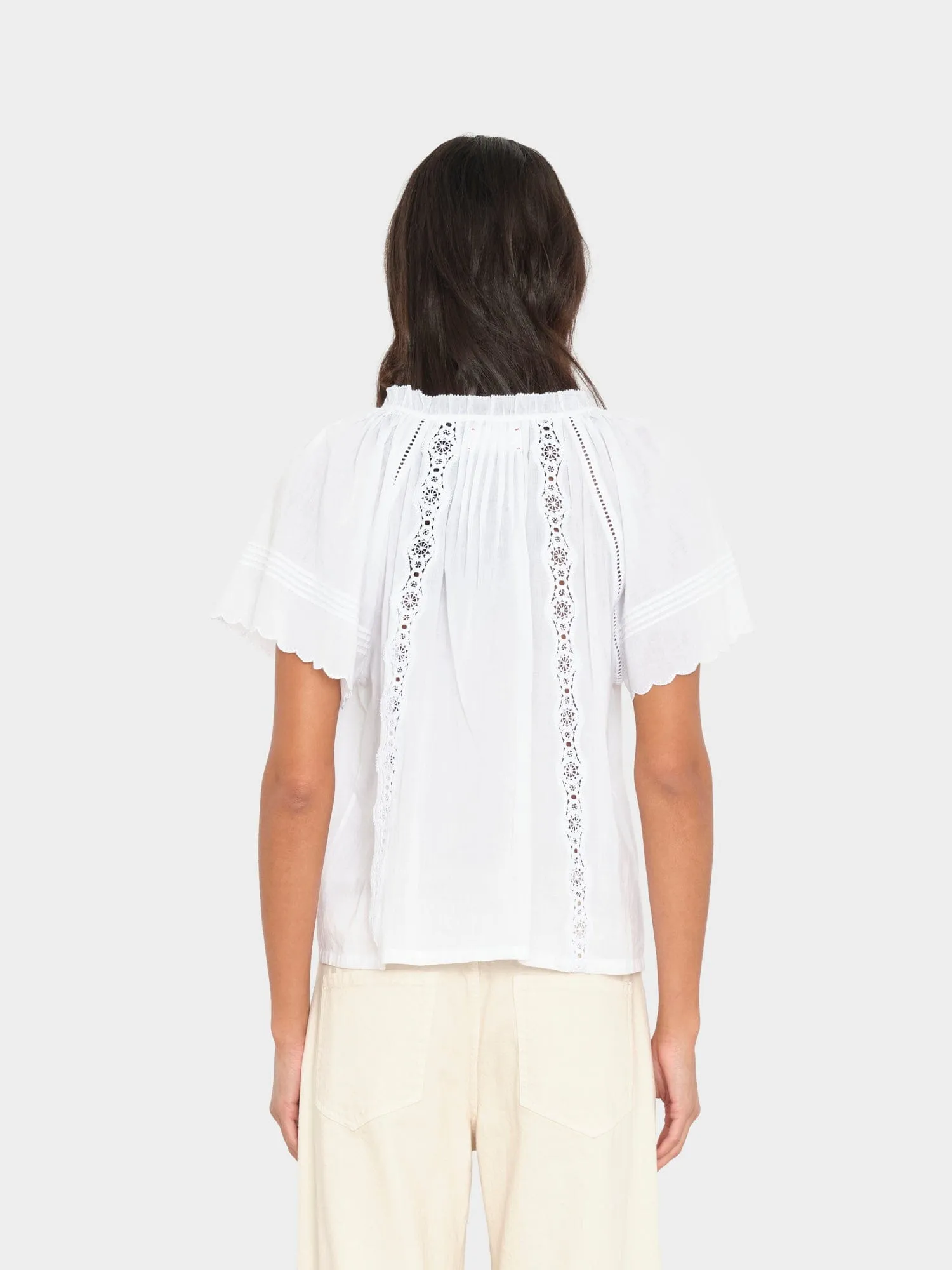 White Bianca Shirt sold by XiRENA product image thumbnail 3
