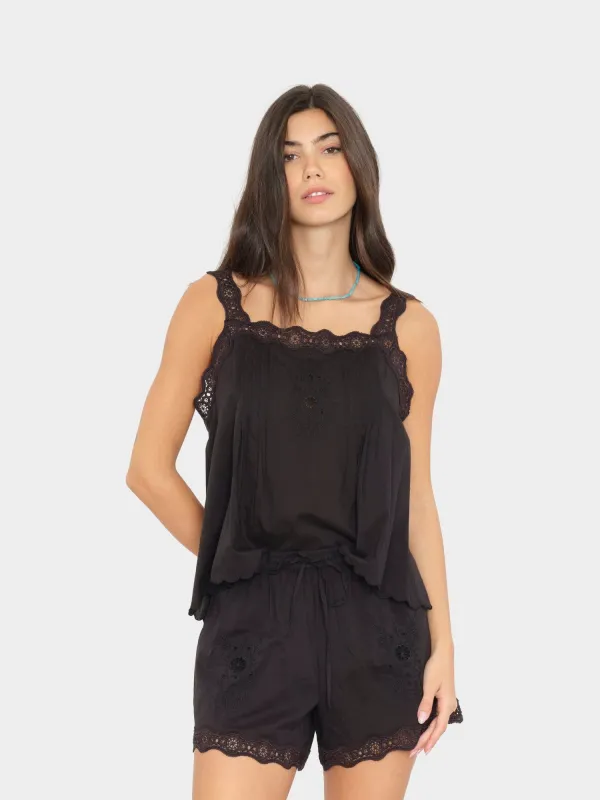 Black Abby Top made by XiRENA