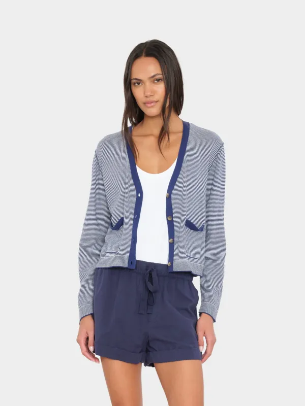 Marine Salt Ashton Cardigan made by XiRENA