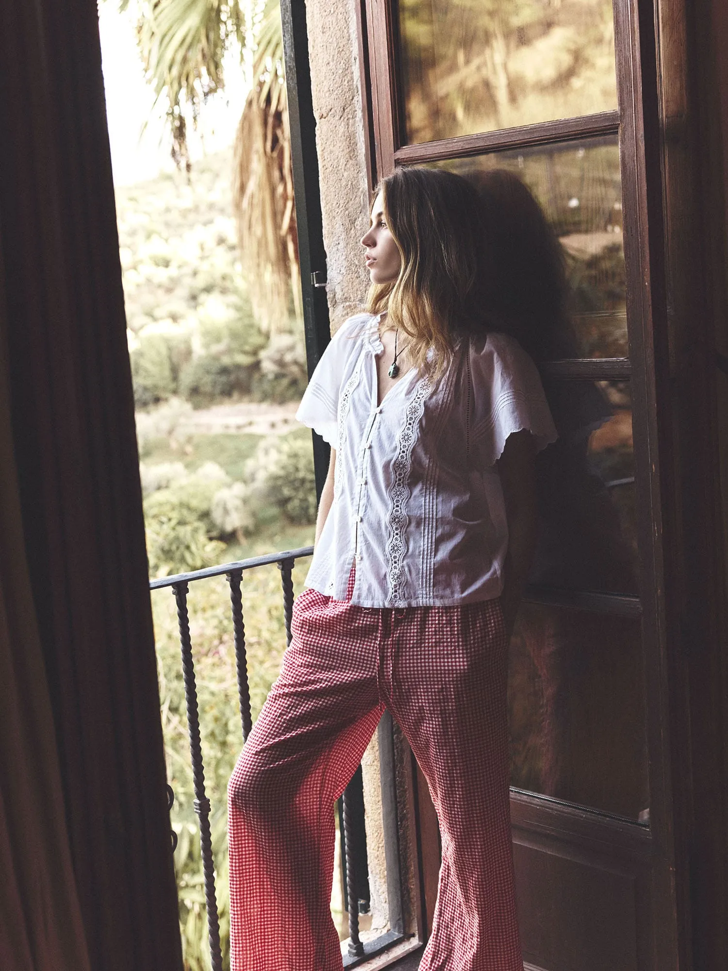 Cherry Red Olson Pant sold by XiRENA product image thumbnail 4