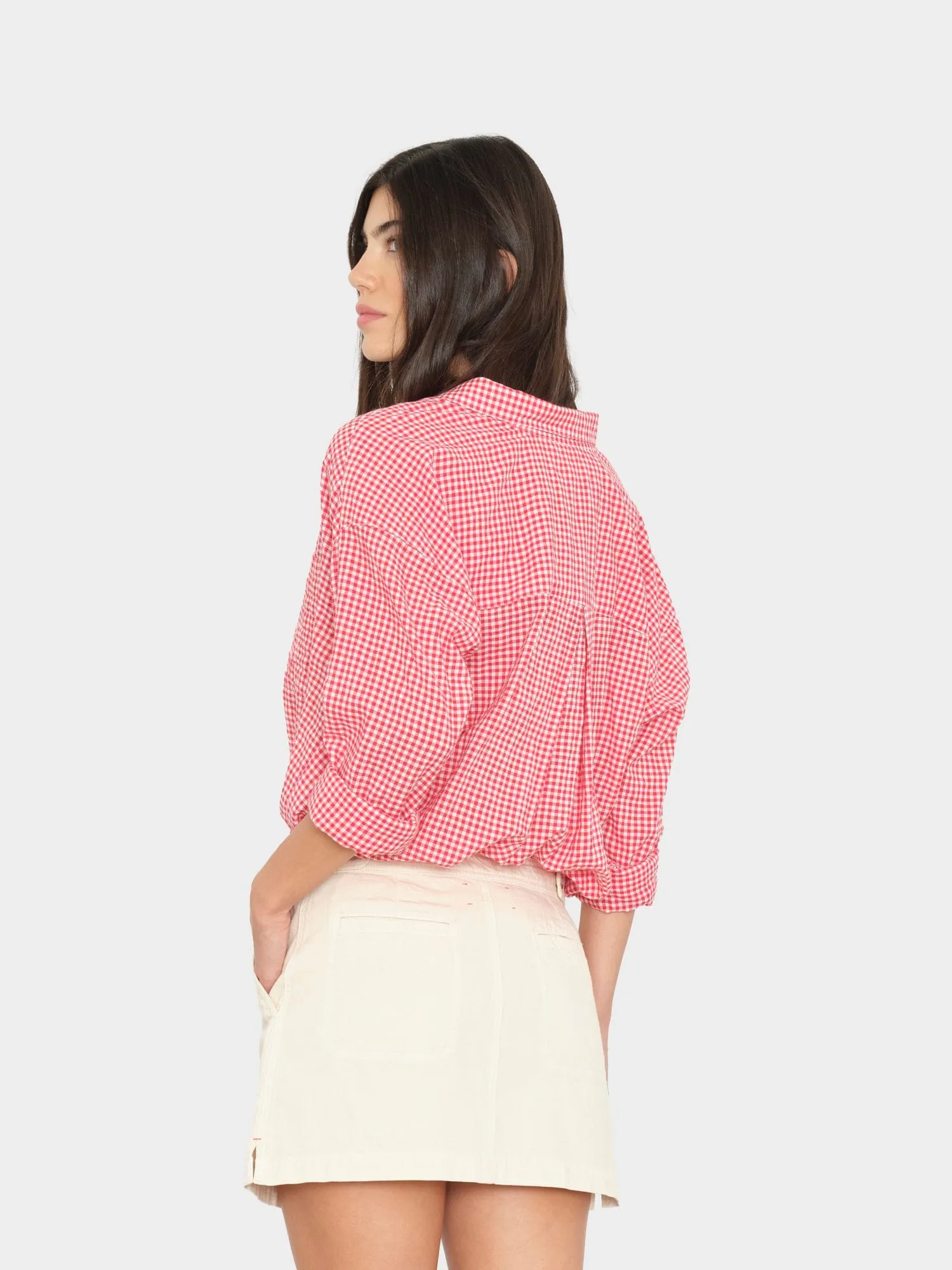 Cherry Red Jordy Shirt sold by XiRENA product image thumbnail 2