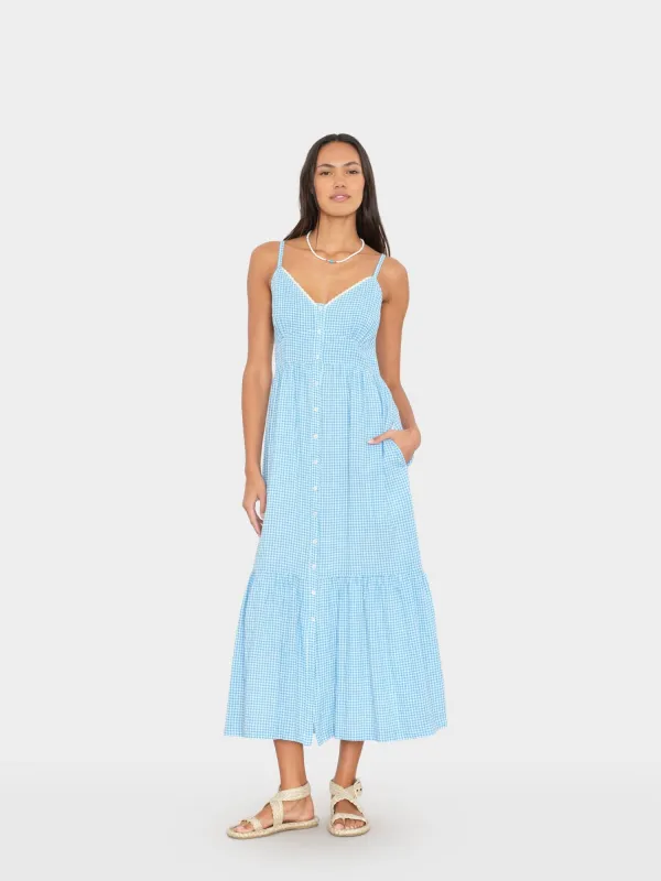 Pacific Blue Greta Dress made by XiRENA