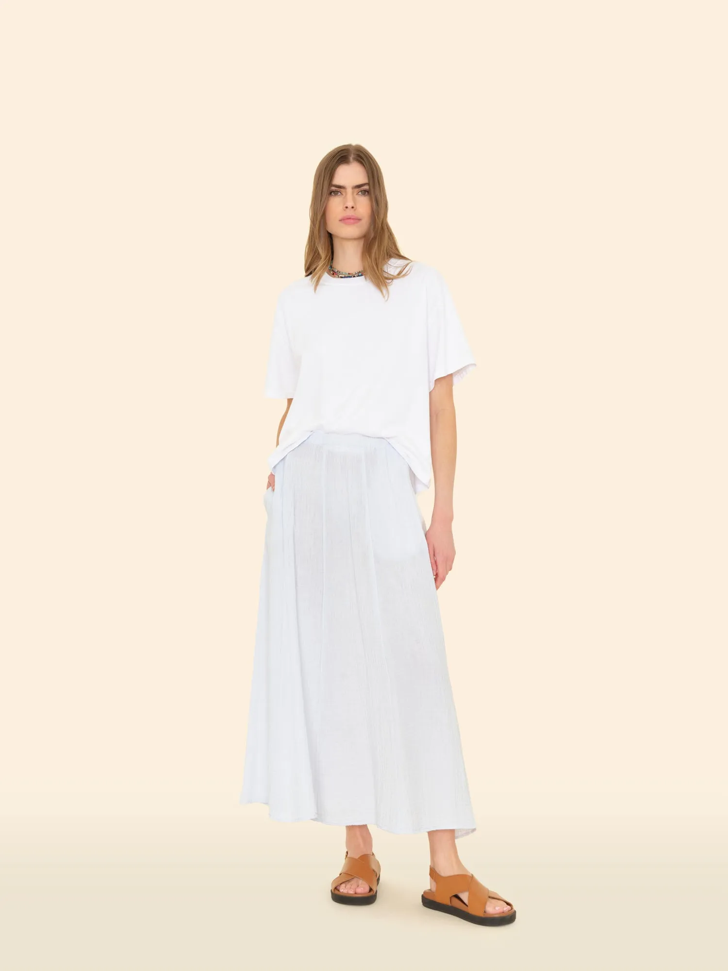 Pale Sky Deon Skirt sold by XiRENA