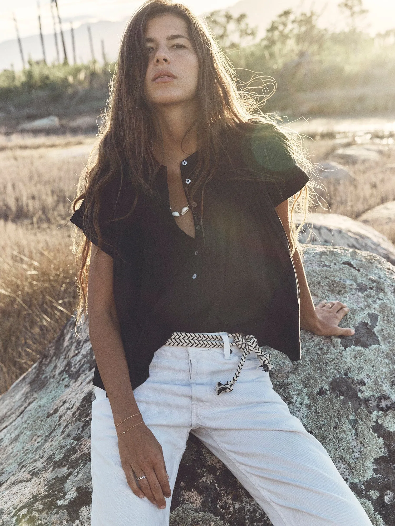Black Louelle Top sold by XiRENA product image thumbnail 4