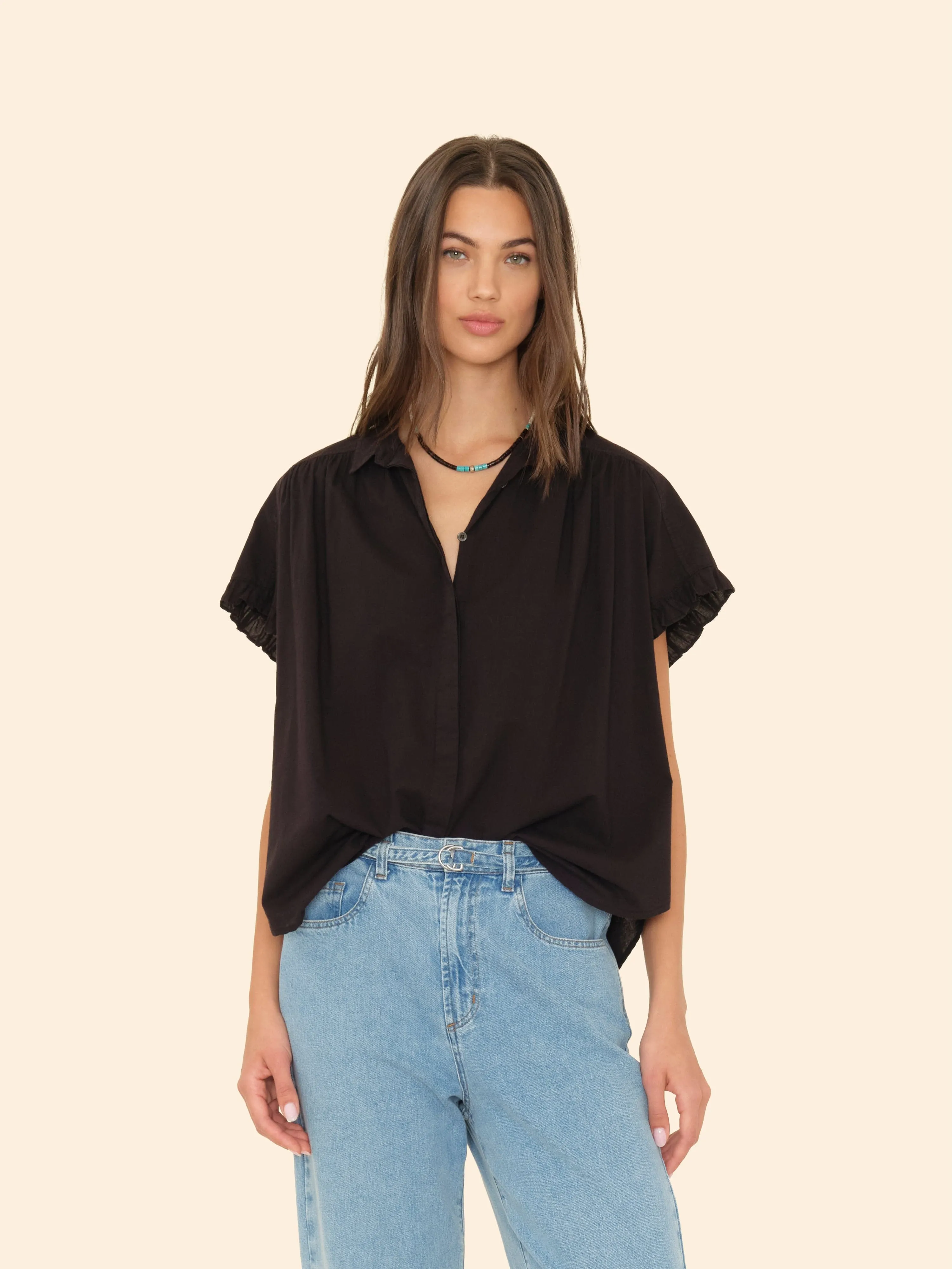Black Noah Shirt sold by XiRENA product image thumbnail 3