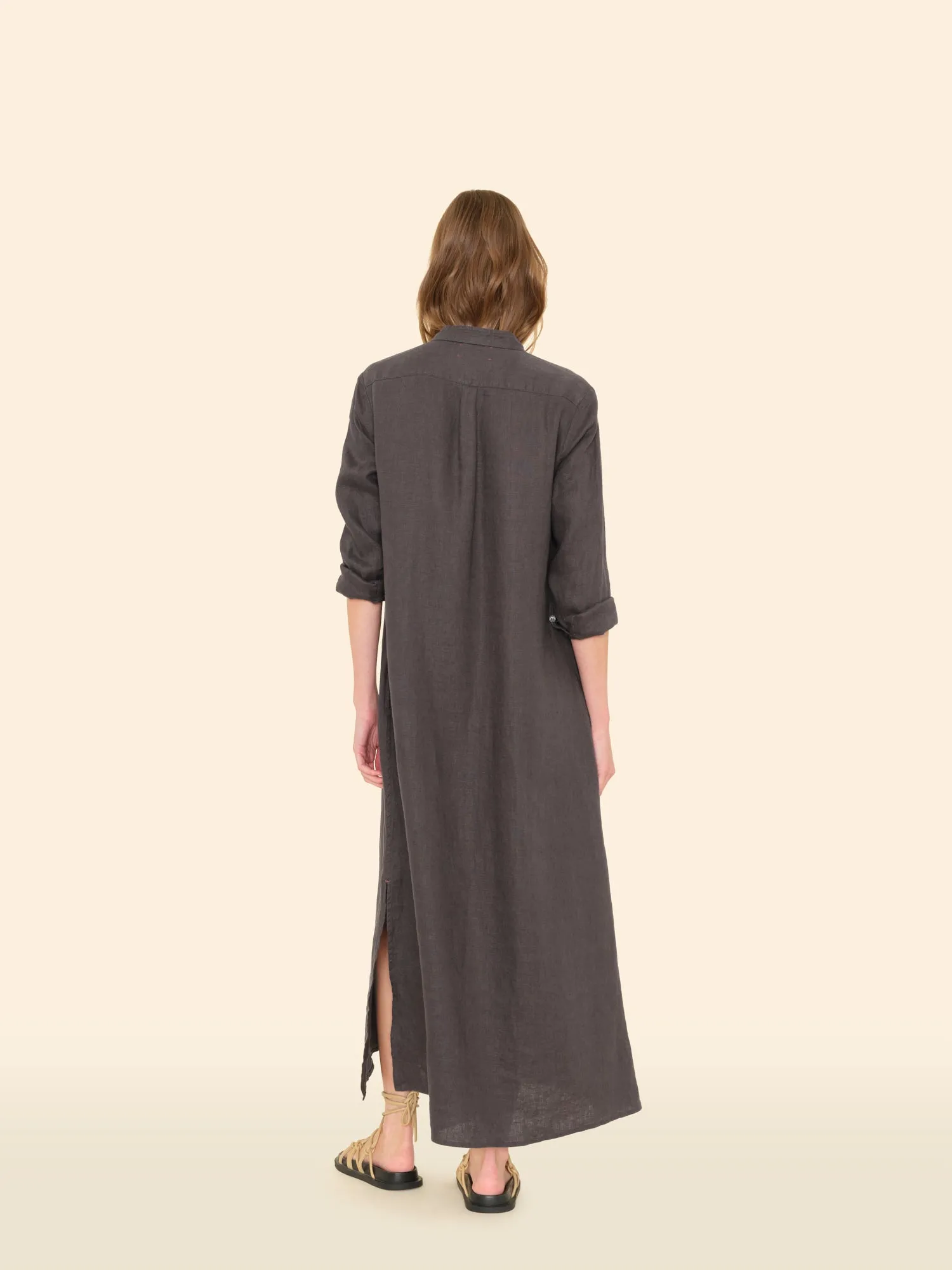 Black Quartz Boden Linen Dress sold by XiRENA product image thumbnail 2