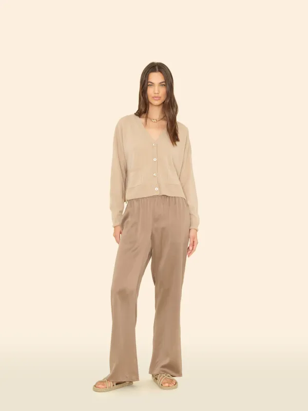 Cool Bronze Bella Silk Pant made by XiRENA