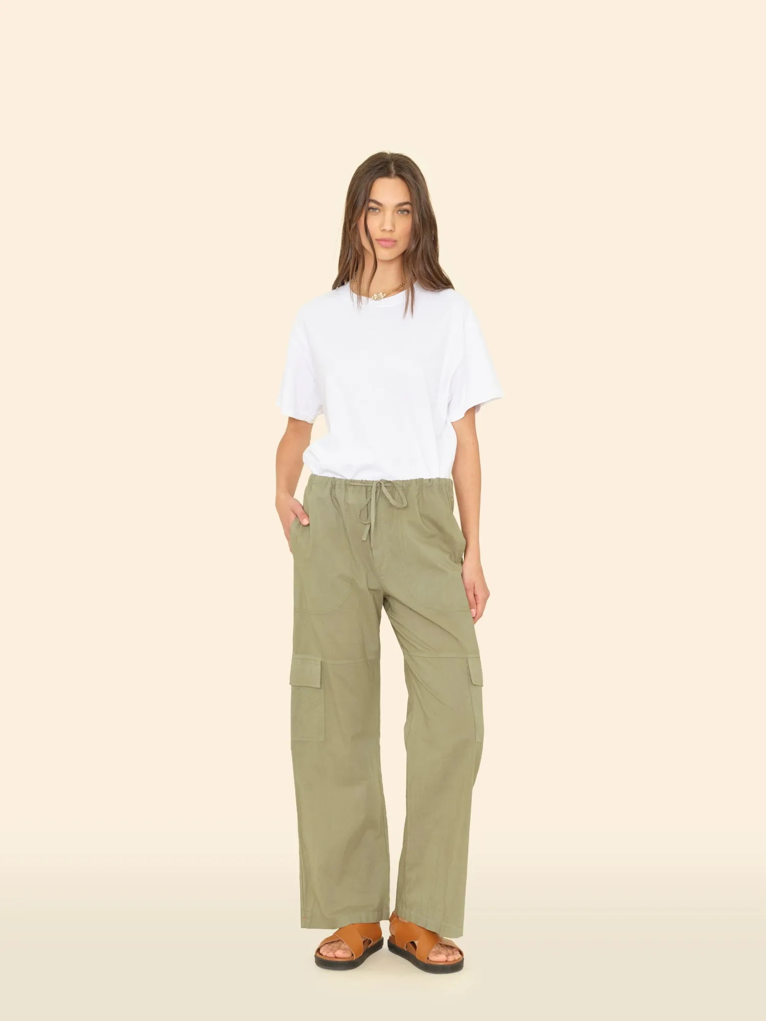 Dark Seagrass Cargo Pant sold by XiRENA