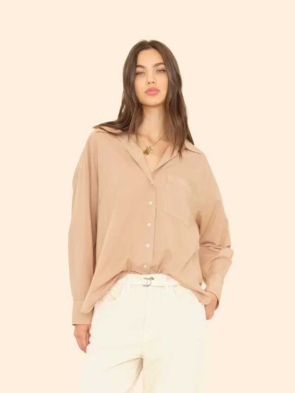 Hazelnut Sydney Shirt made by XiRENA