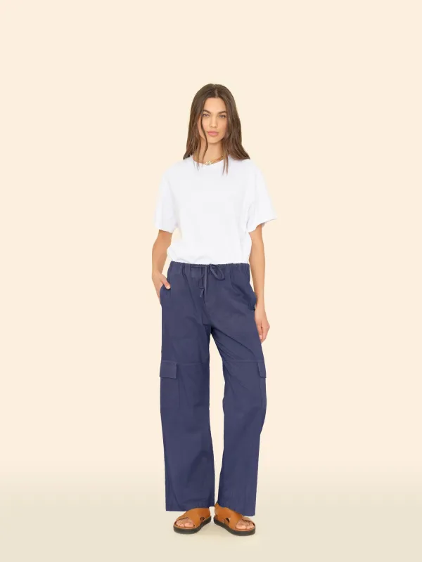 Navy Cargo Pant made by XiRENA