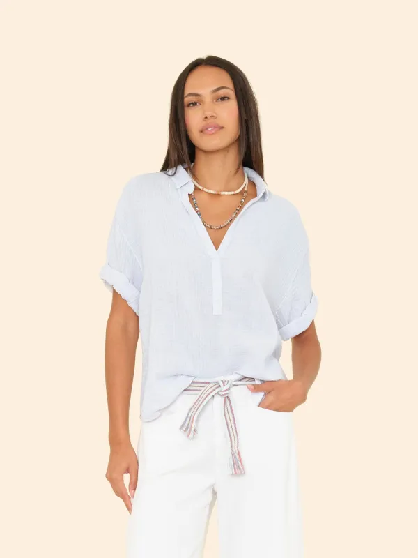 Pale Sky Cruz Top made by XiRENA