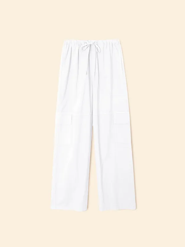 White Cargo Pant made by XiRENA