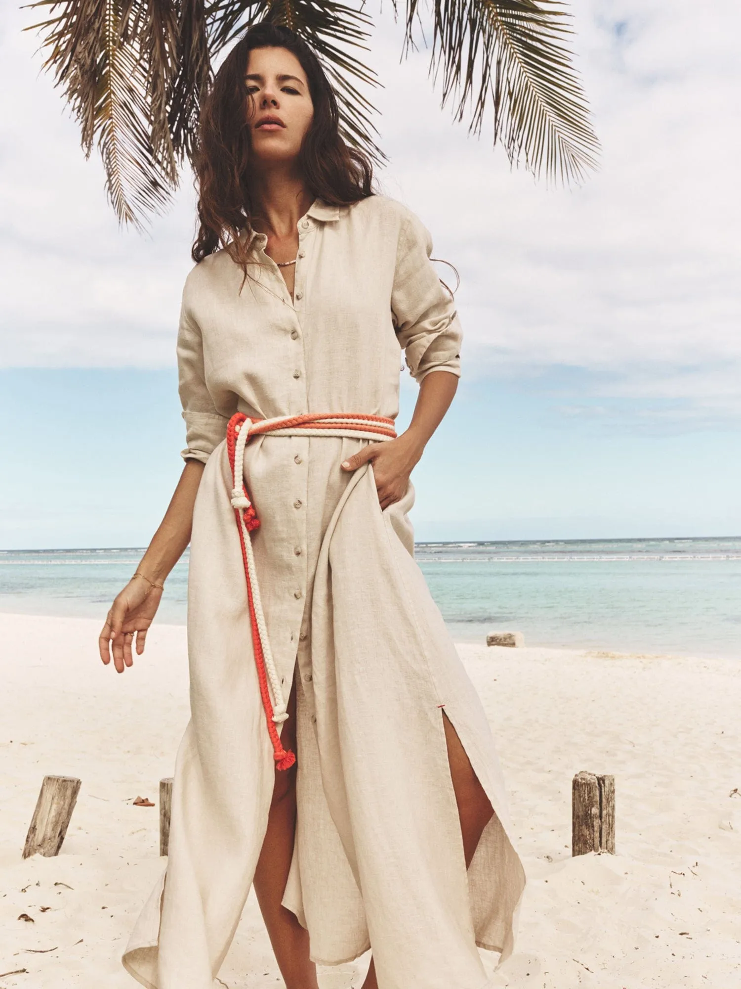 Winds Boden Linen Dress sold by XiRENA product image thumbnail 4