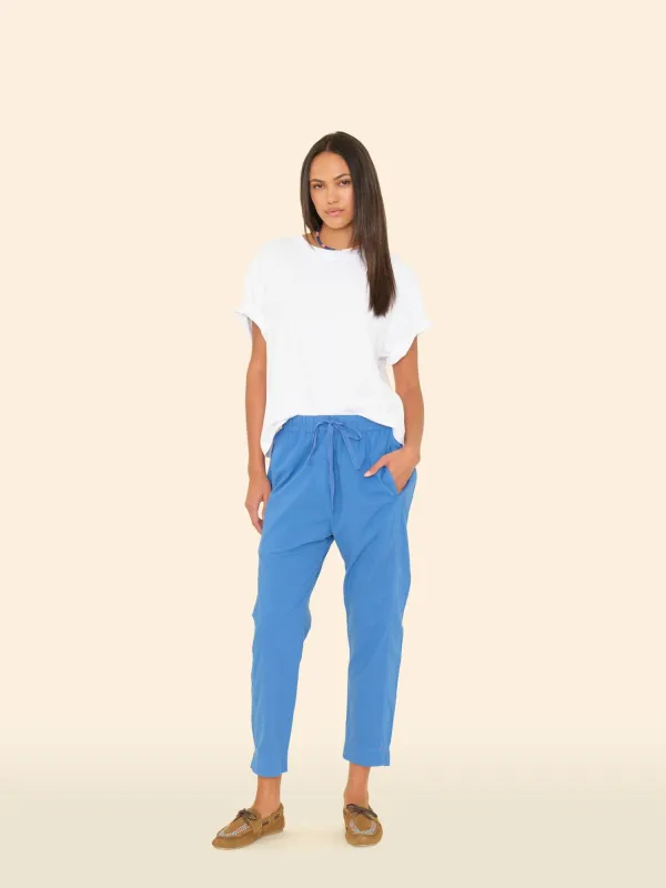 Corona Blue Draper Pant made by XiRENA