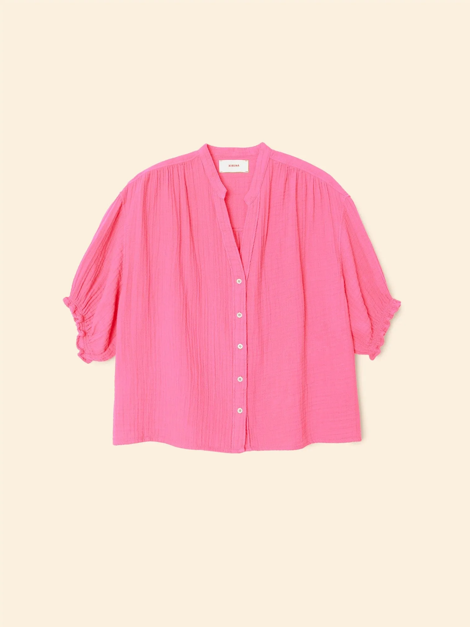 Hot Pink Alyss Shirt sold by XiRENA
