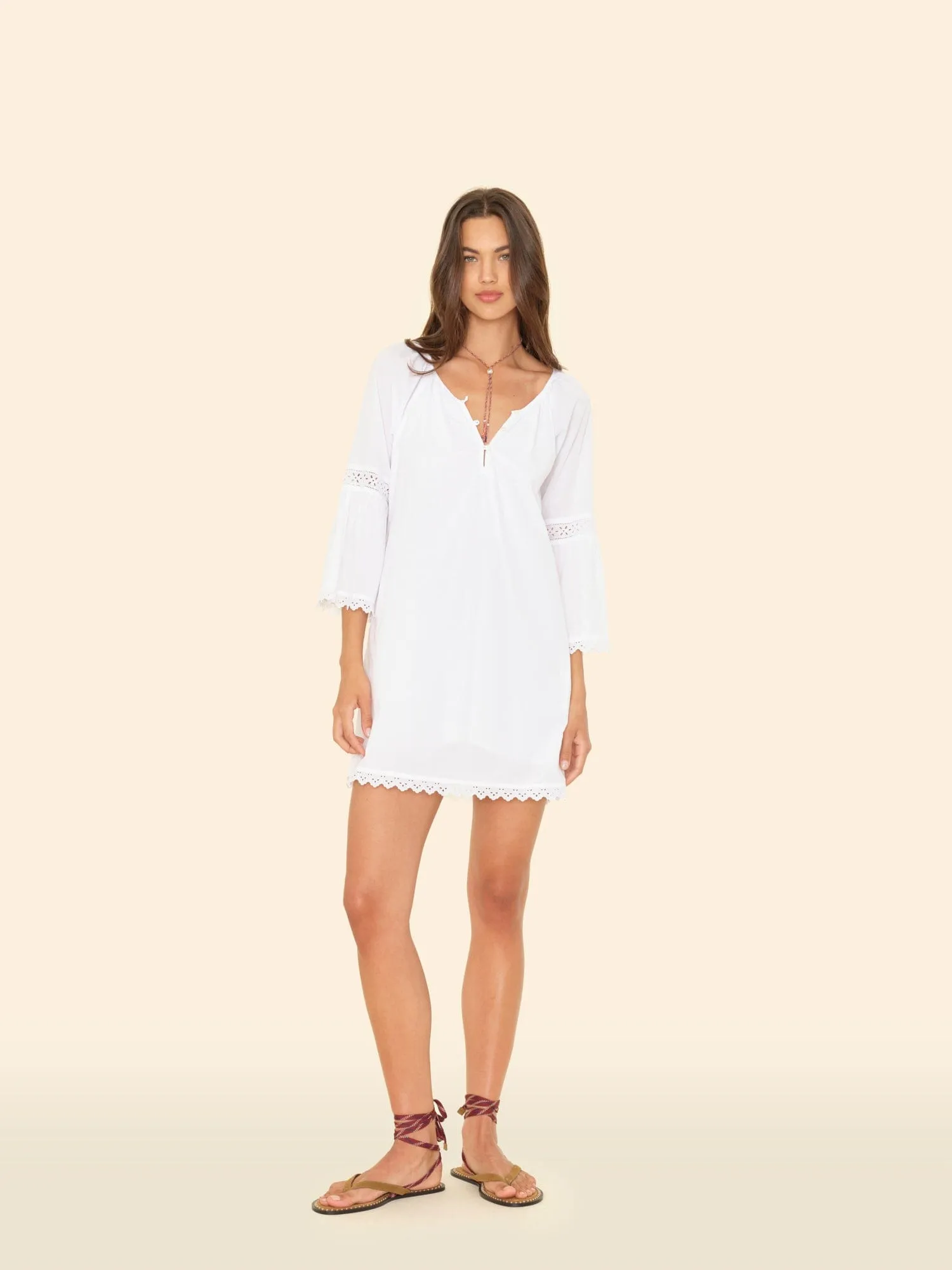 Blanc Léa Dress sold by XiRENA