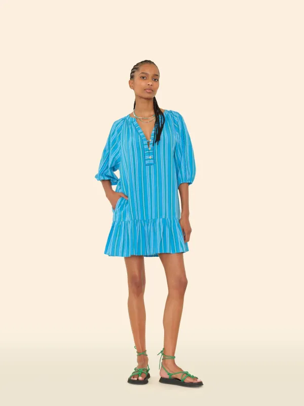 Castaway Blue Edie Dress made by XiRENA