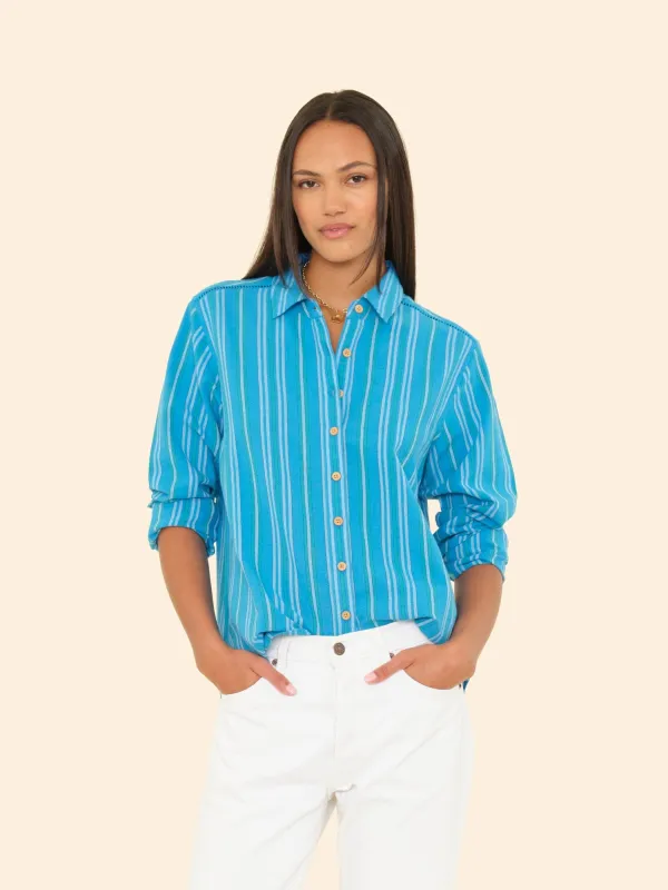 Castaway Blue Scout Shirt made by XiRENA