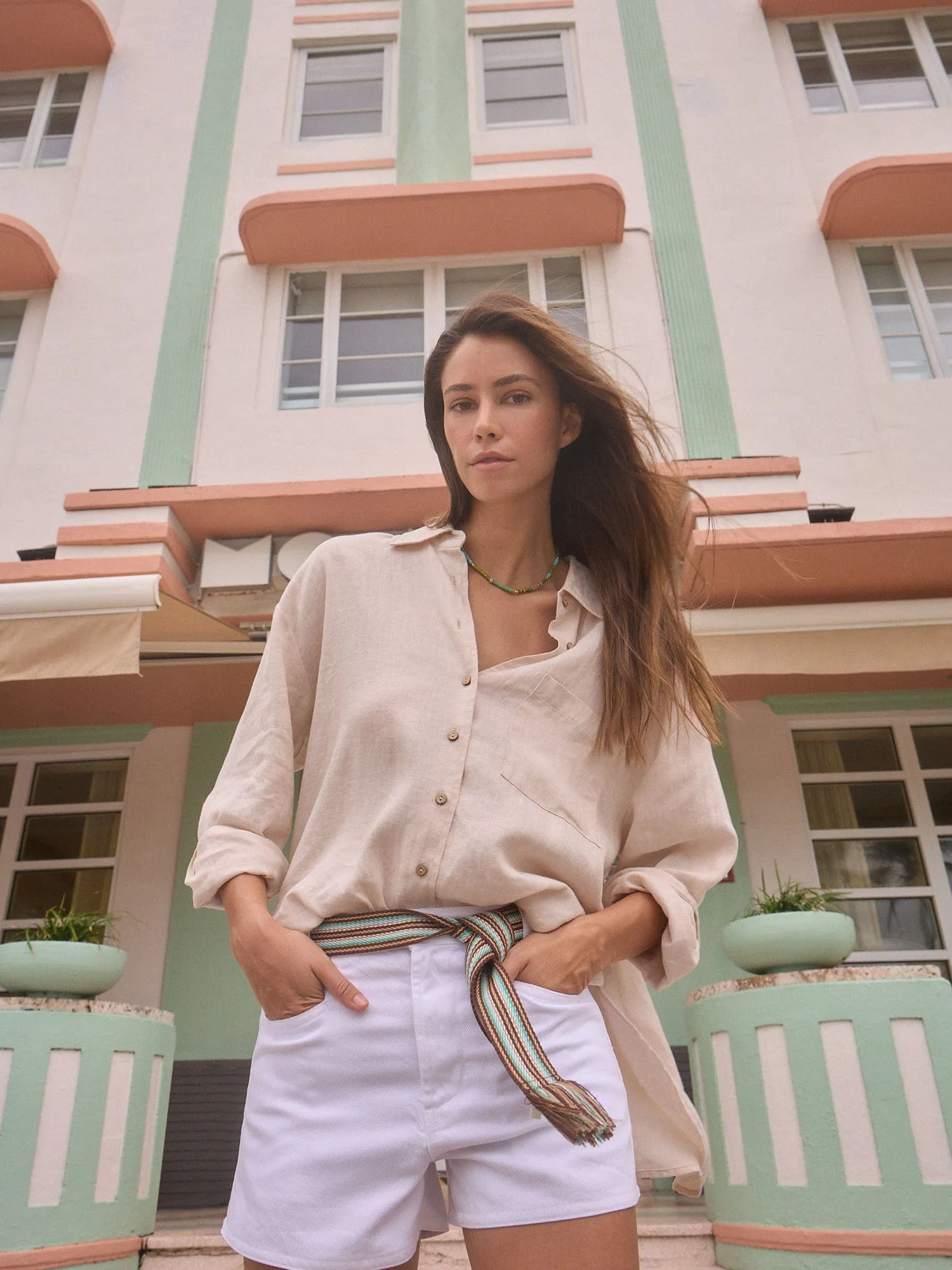 Sugarcane Sydney Linen Shirt sold by XiRENA product image thumbnail 2