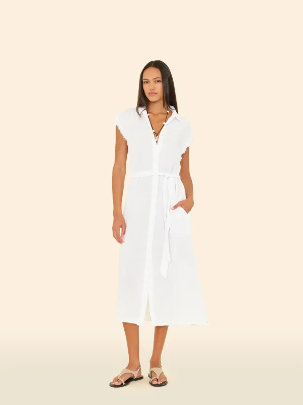 White Aliza Dress made by XiRENA