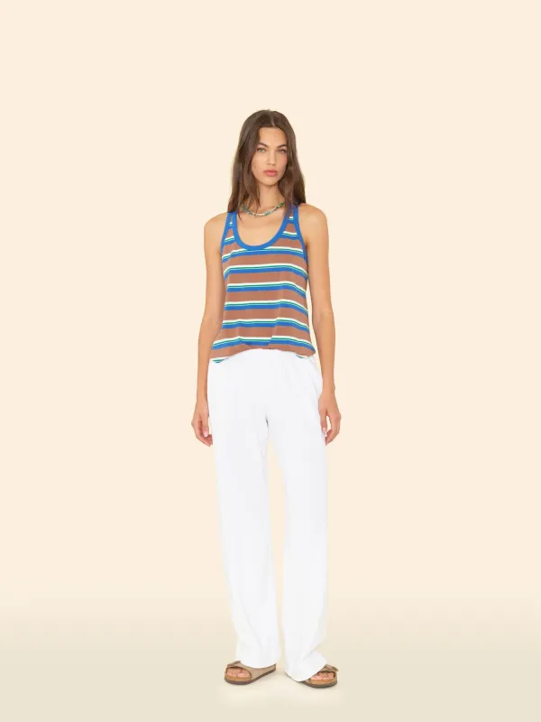 White Delany Terry Sweatpant made by XiRENA