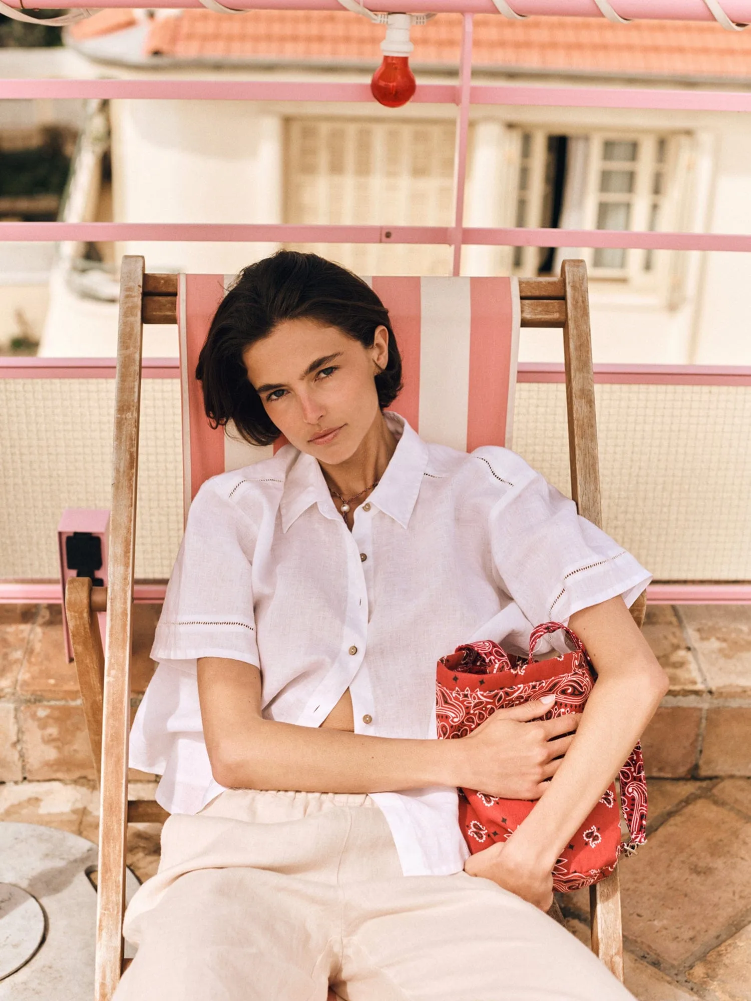 White Hendry Shirt sold by XiRENA product image thumbnail 5
