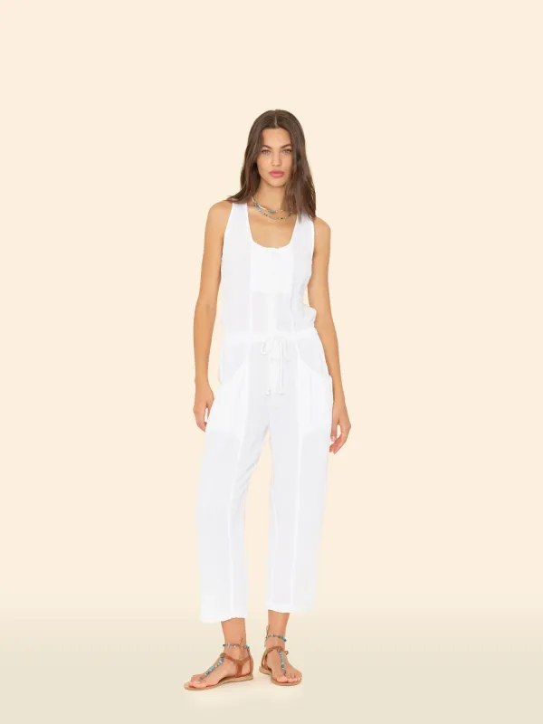 White Ollie Jumpsuit made by XiRENA