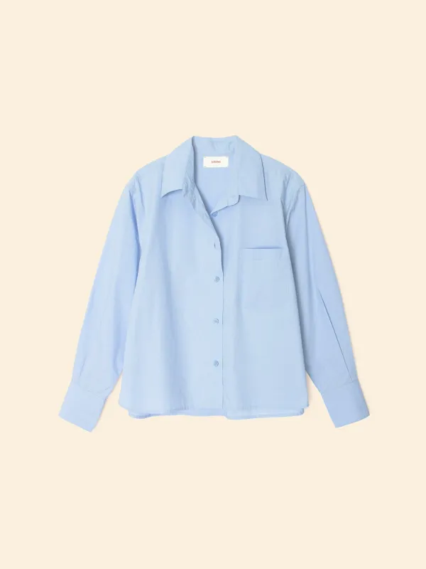Blue Spring Monroe Shirt made by XiRENA