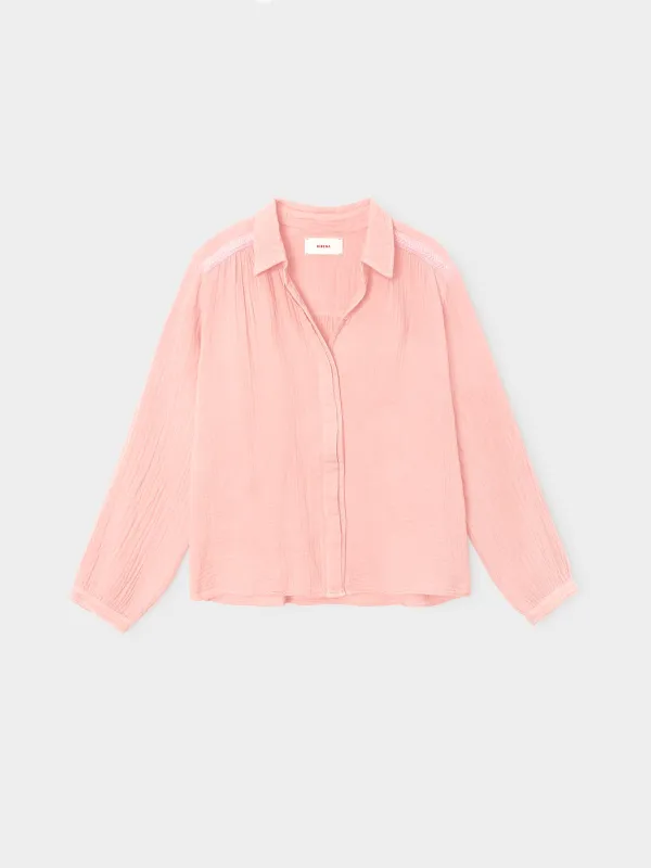 Pink Rose Julianne Shirt made by XiRENA