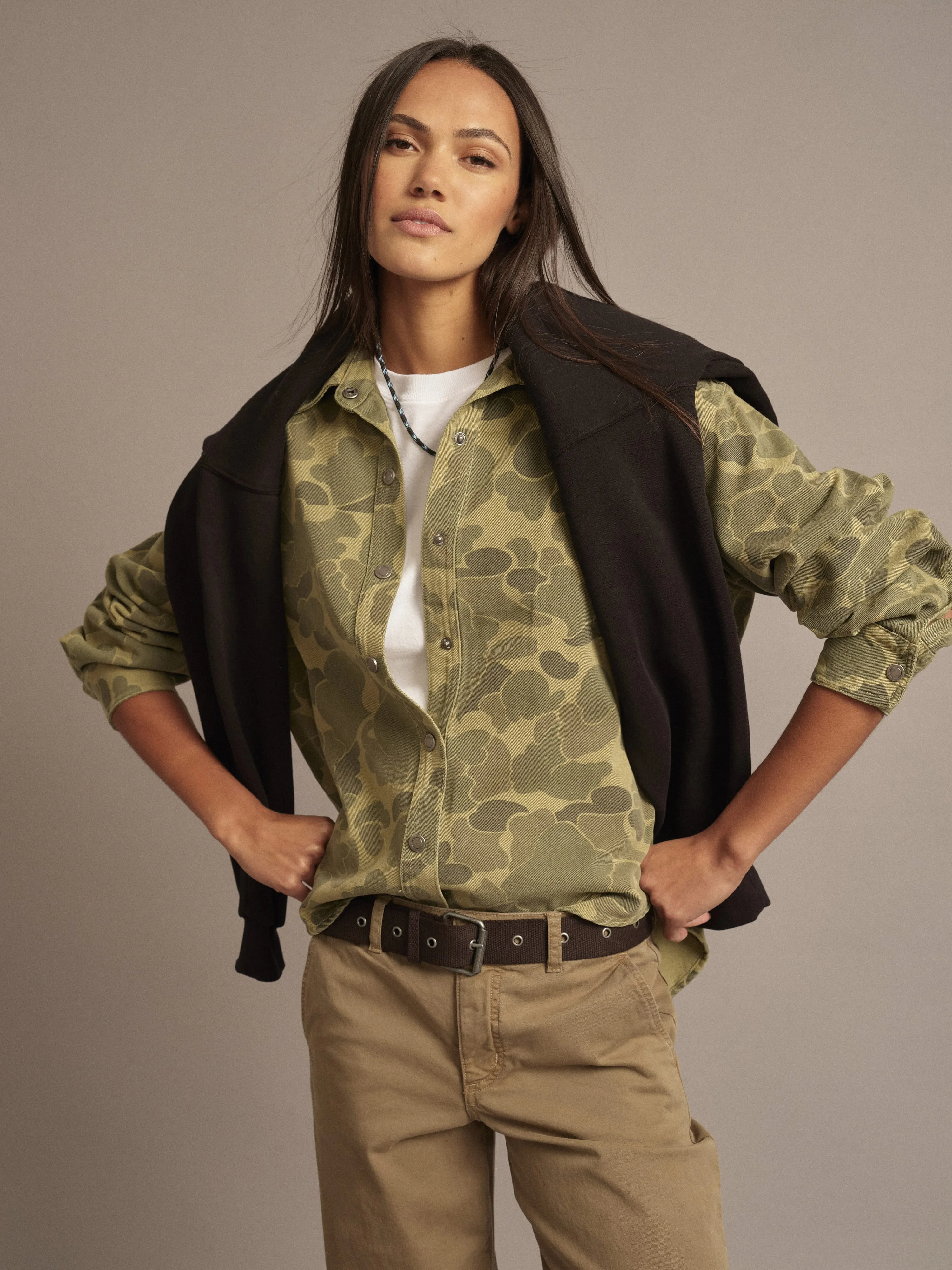 Camo Green Gia Shirt sold by XiRENA product image thumbnail 2