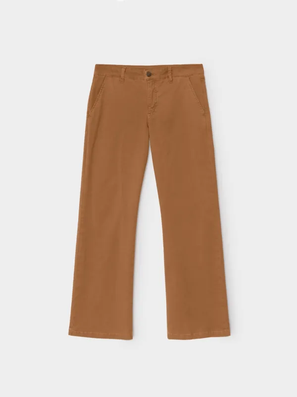 Dark Honey Serafina Twill Pant made by XiRENA
