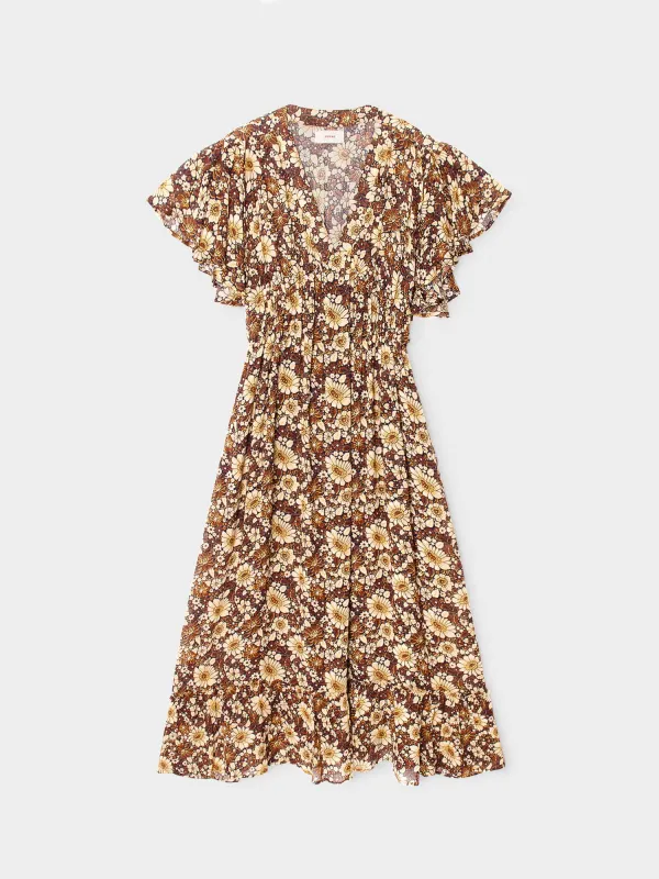 Tawny Brown Roberta Dress made by XiRENA
