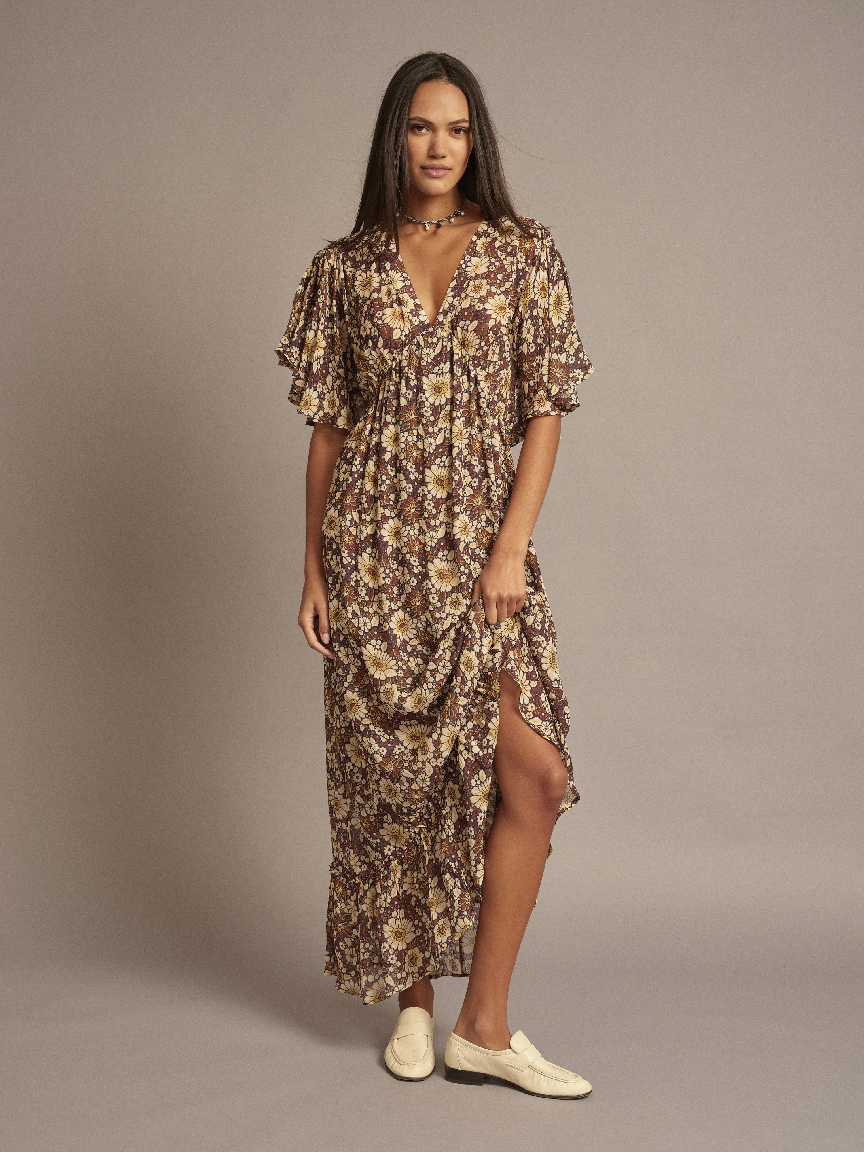 Tawny Brown Roberta Dress sold by XiRENA product image thumbnail 3