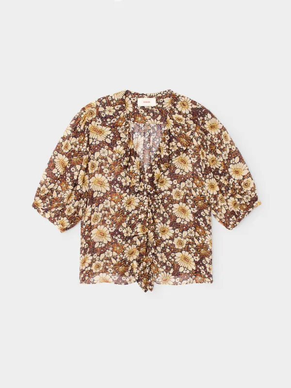 Tawny Brown Robby Shirt made by XiRENA