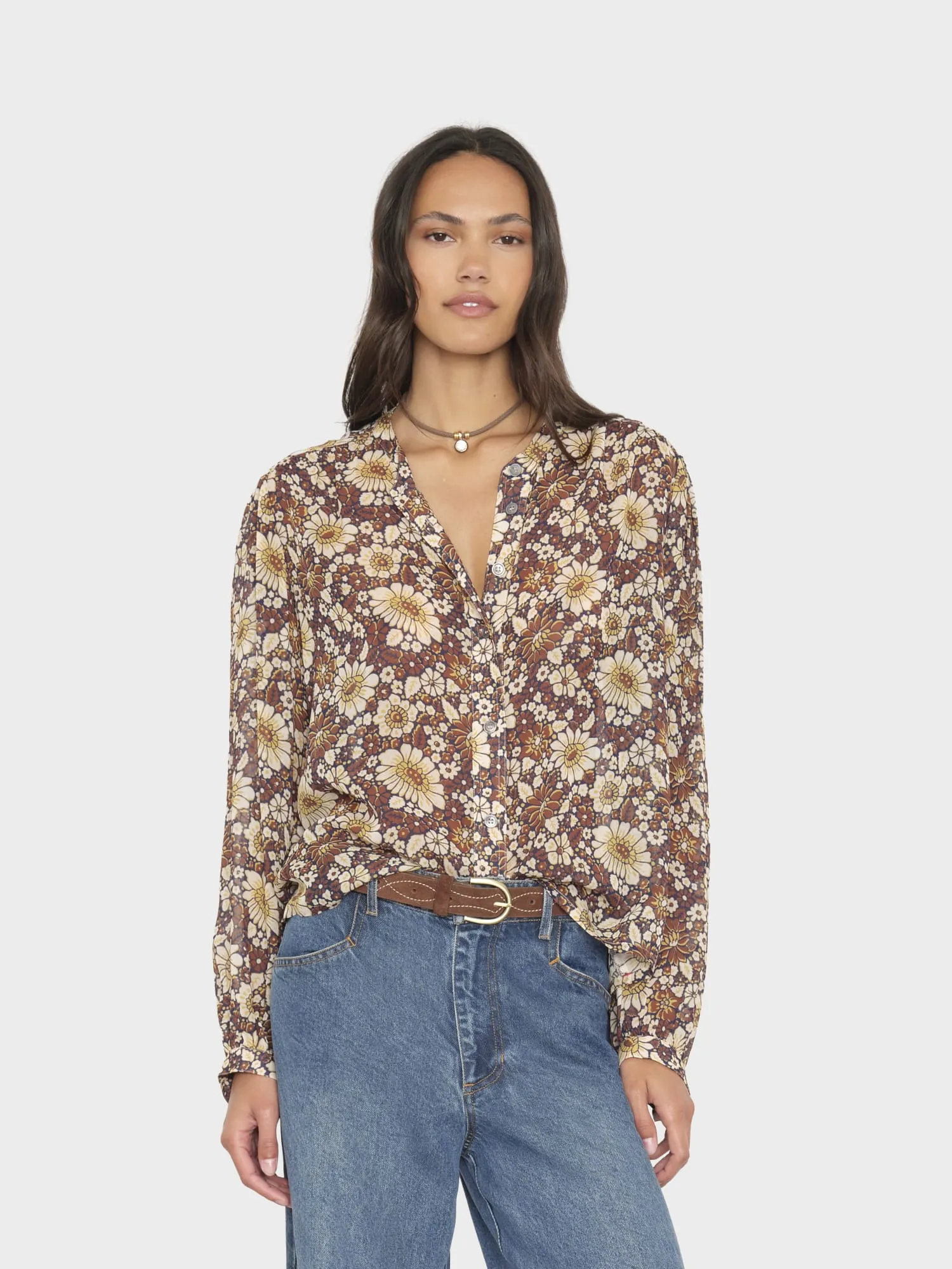 Tawny Brown Mallory Shirt sold by XiRENA