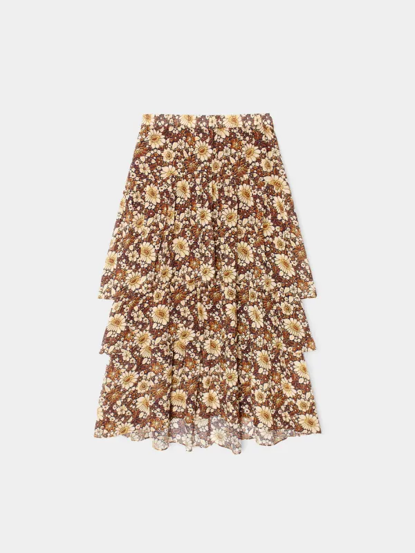 Tawny Brown Gretchen Skirt made by XiRENA