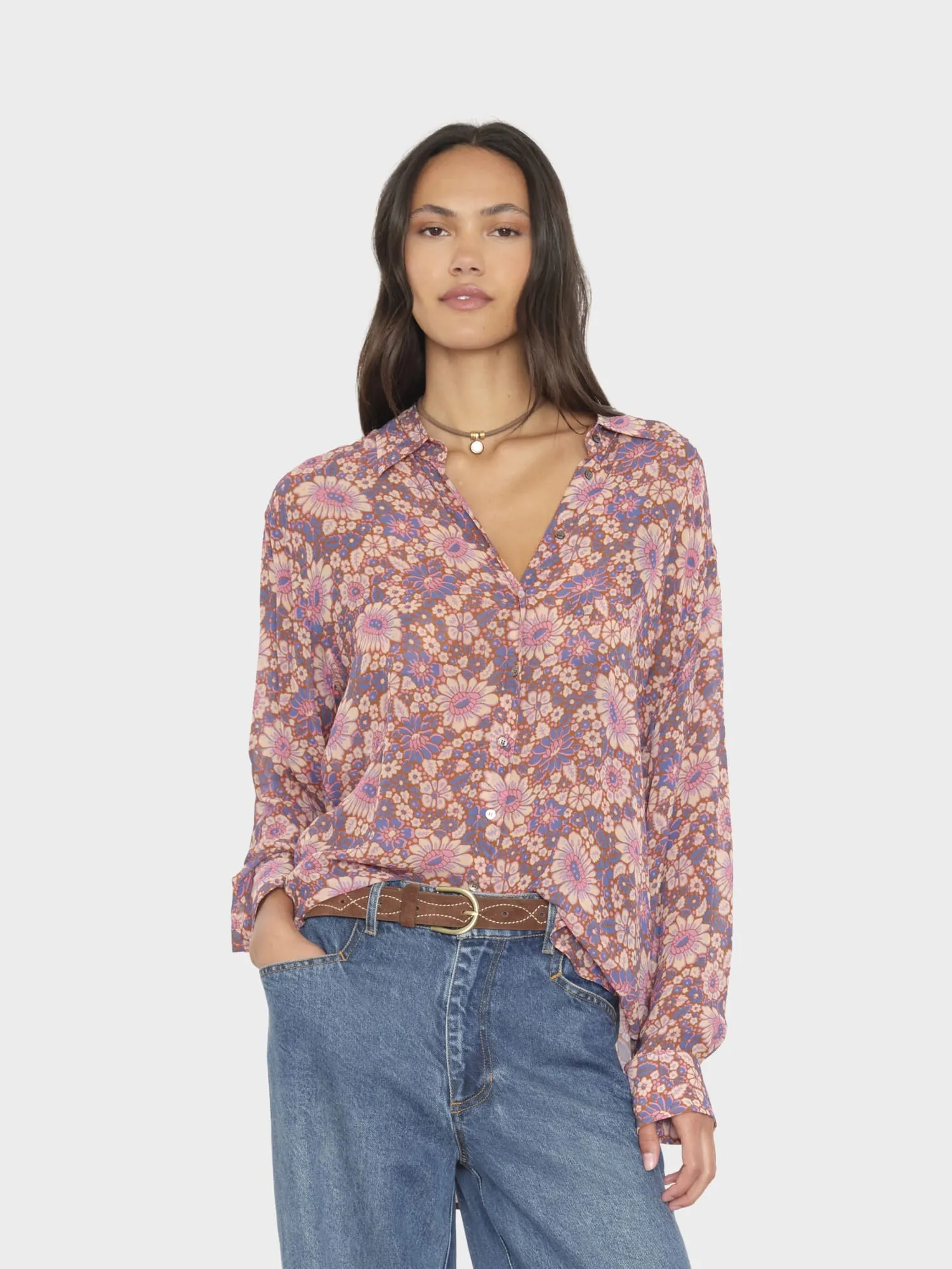 Cinder Pink Beau Shirt sold by XiRENA