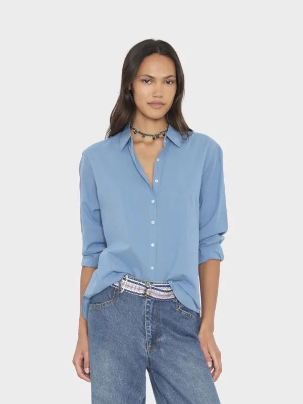 Blue Lark Beau Shirt made by XiRENA