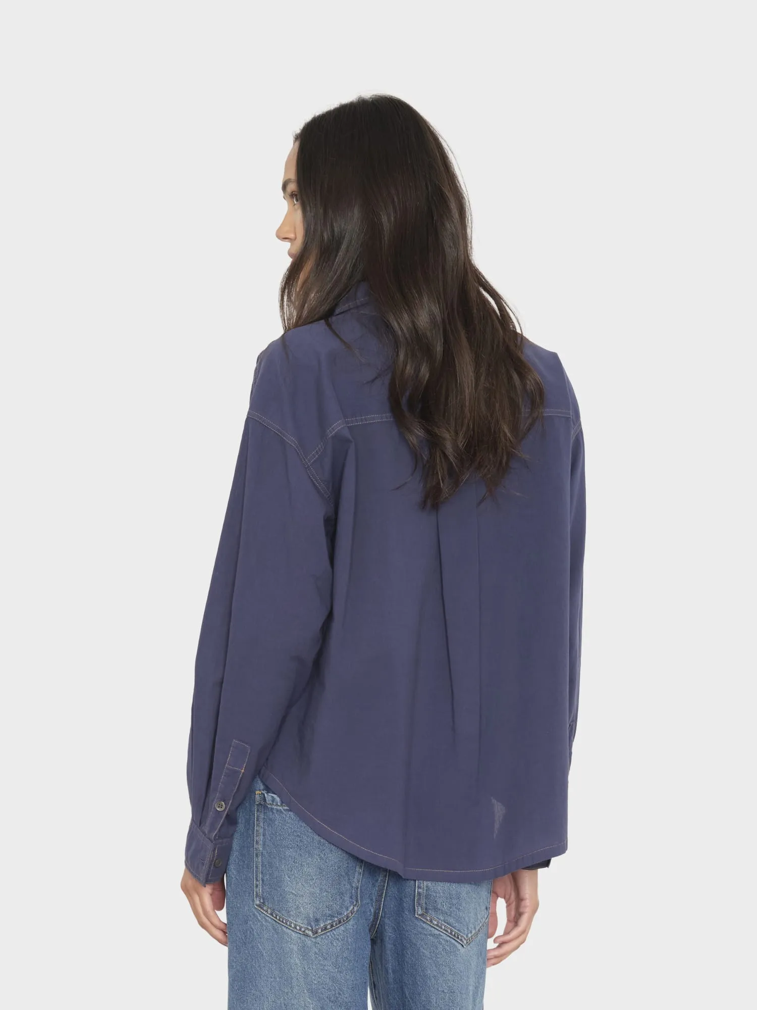 Navy Logan Shirt sold by XiRENA product image thumbnail 3