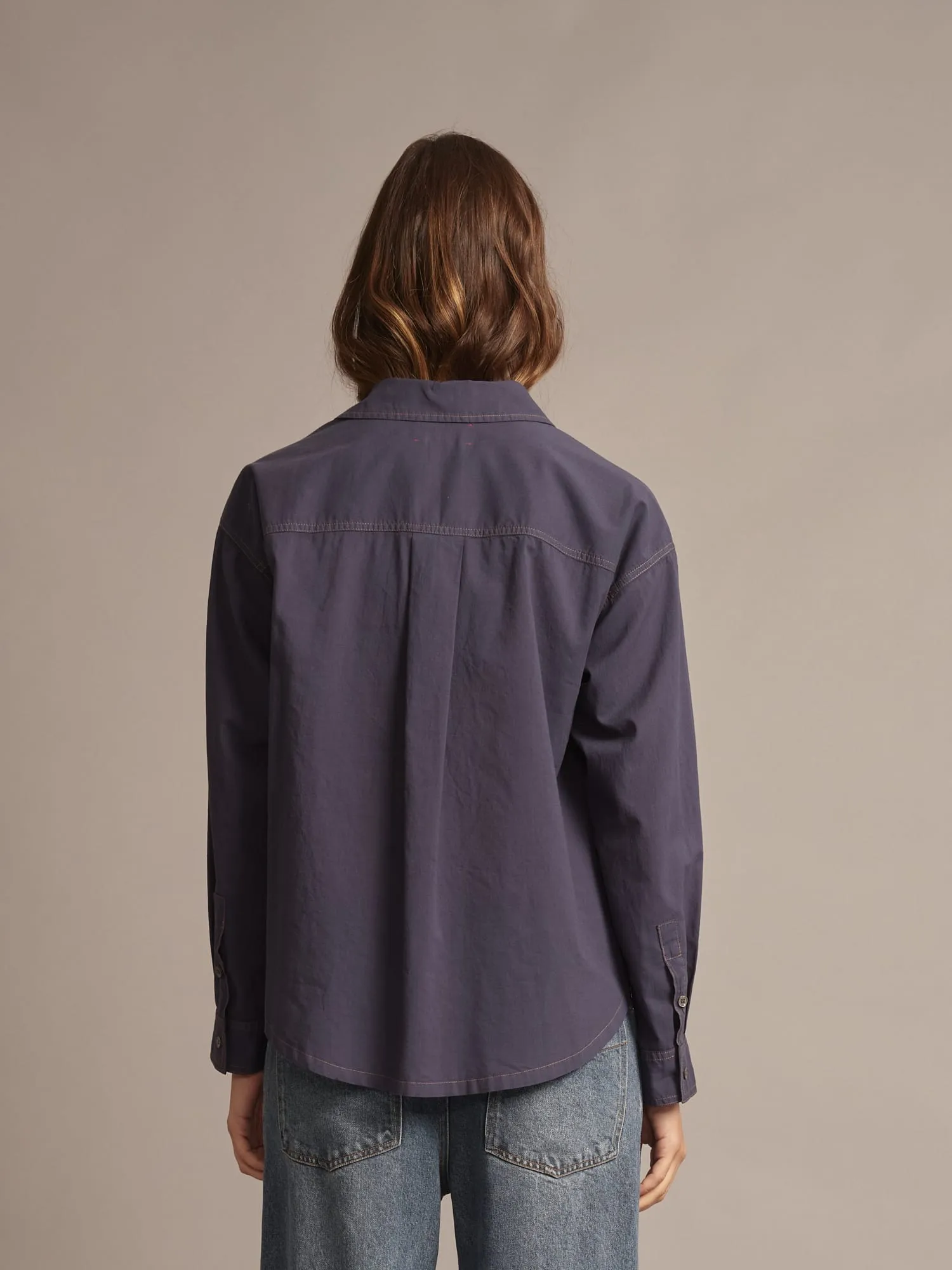 Navy Logan Shirt sold by XiRENA product image thumbnail 4