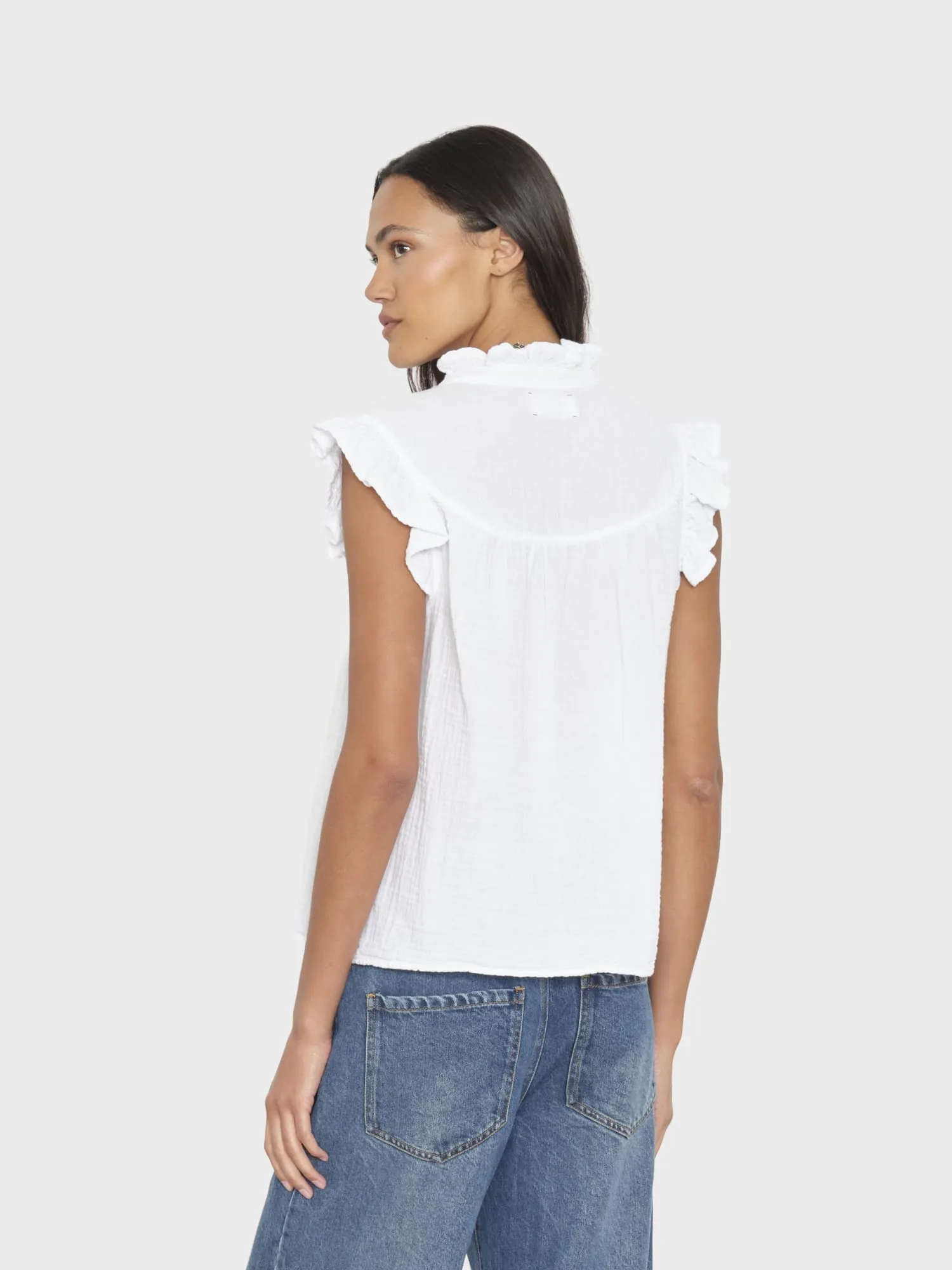 White Micah Shirt sold by XiRENA product image thumbnail 2