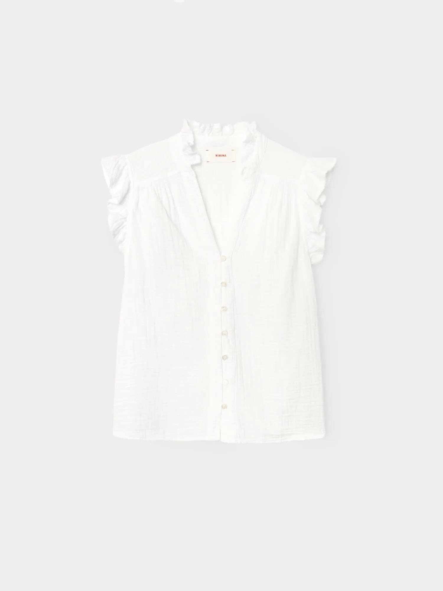 White Micah Shirt sold by XiRENA product image thumbnail 3