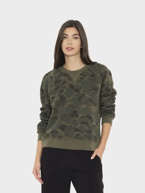 Camo Sage Marathon Sweatshirt made by XiRENA