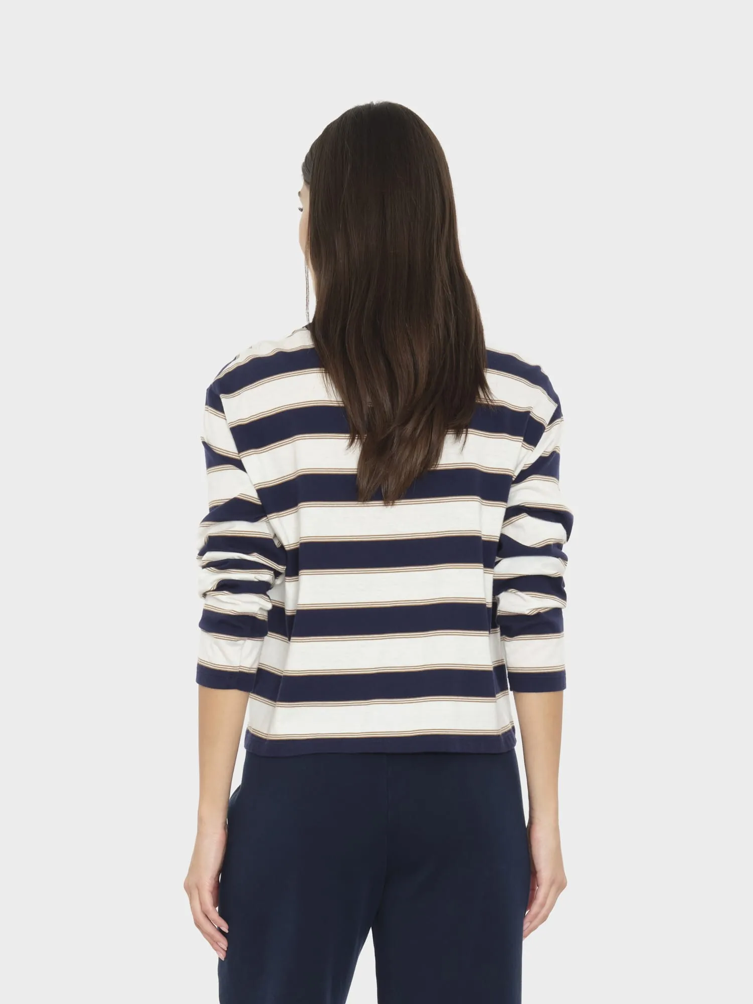 Navy Crescent Terrance Tee sold by XiRENA product image thumbnail 2