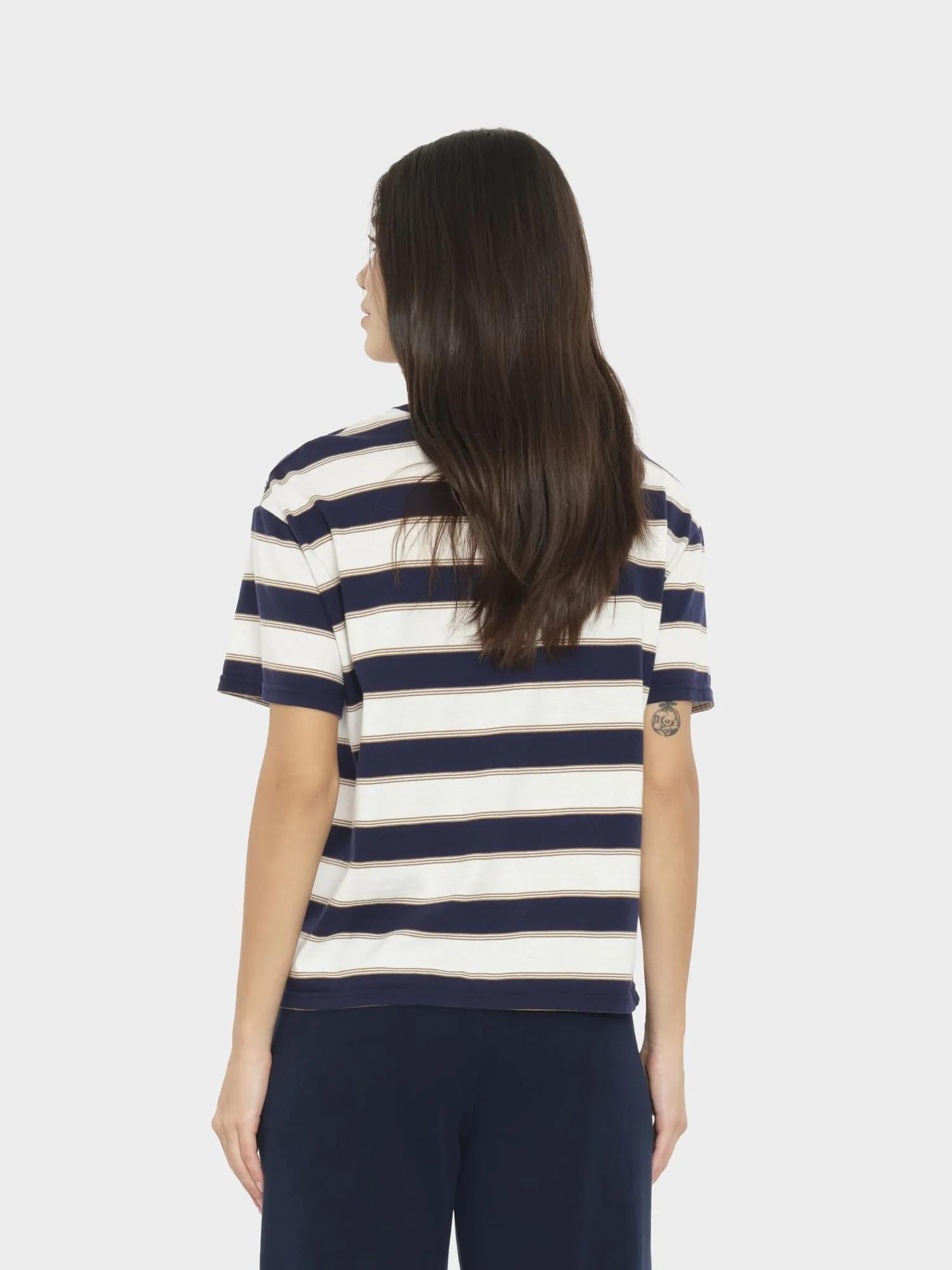 Navy Crescent Paulina Tee sold by XiRENA product image thumbnail 2