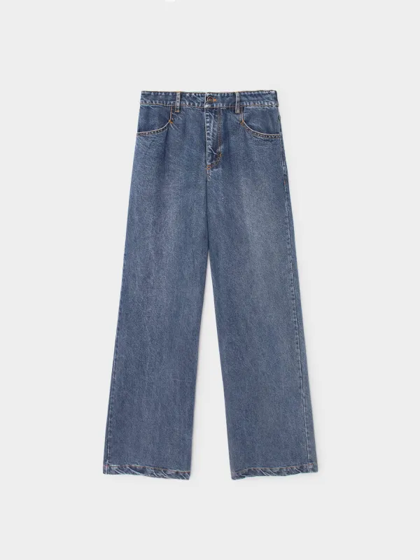 Meridian Blue Nixon Denim Pant made by XiRENA