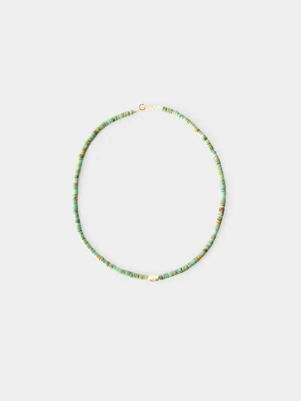 Turquoise Taylor N°1 Necklace made by Pascale Monvoisin