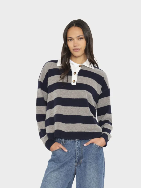 Midnight Gray Braxton Sweater made by XiRENA